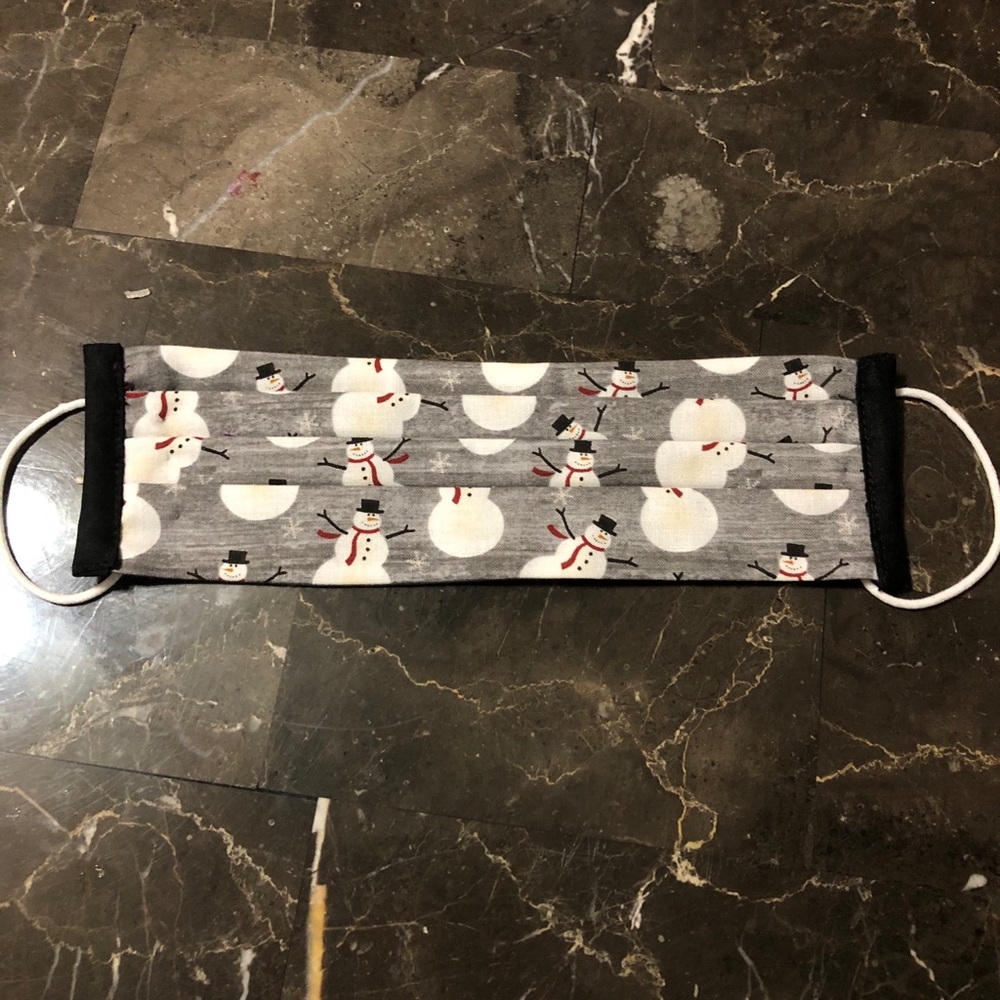 Snowman snowflake winter Christmas Cotton mask
